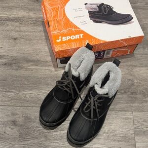 Jsport Women’s Black Waterproof Shoes size 8